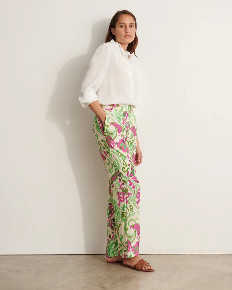 Pantalon fluide imprimé PALMERAIE/11947/600