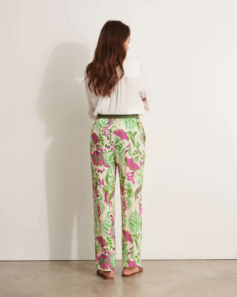 Pantalon fluide imprimé PALMERAIE/11947/600