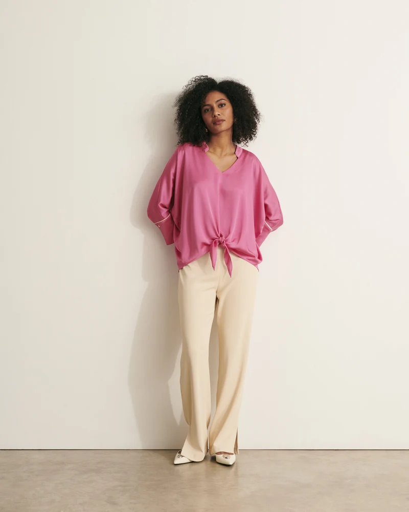 Blouse nouée CHARTREUSE11/11088/394