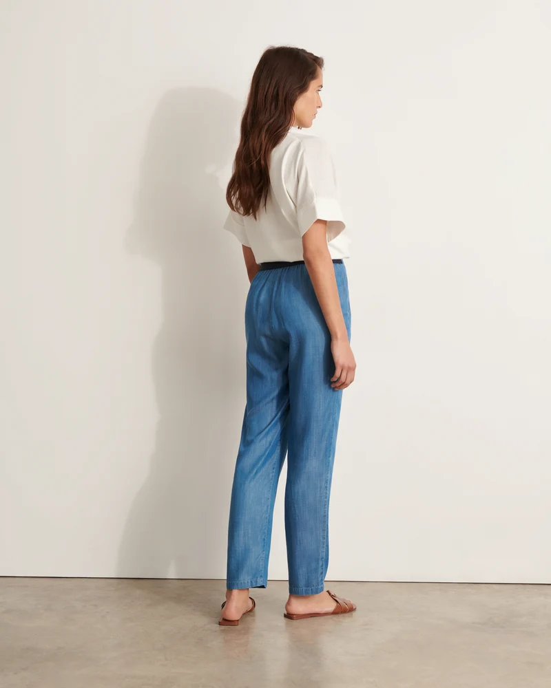 Pantalon dos élastiqué PASTEL/11071/296