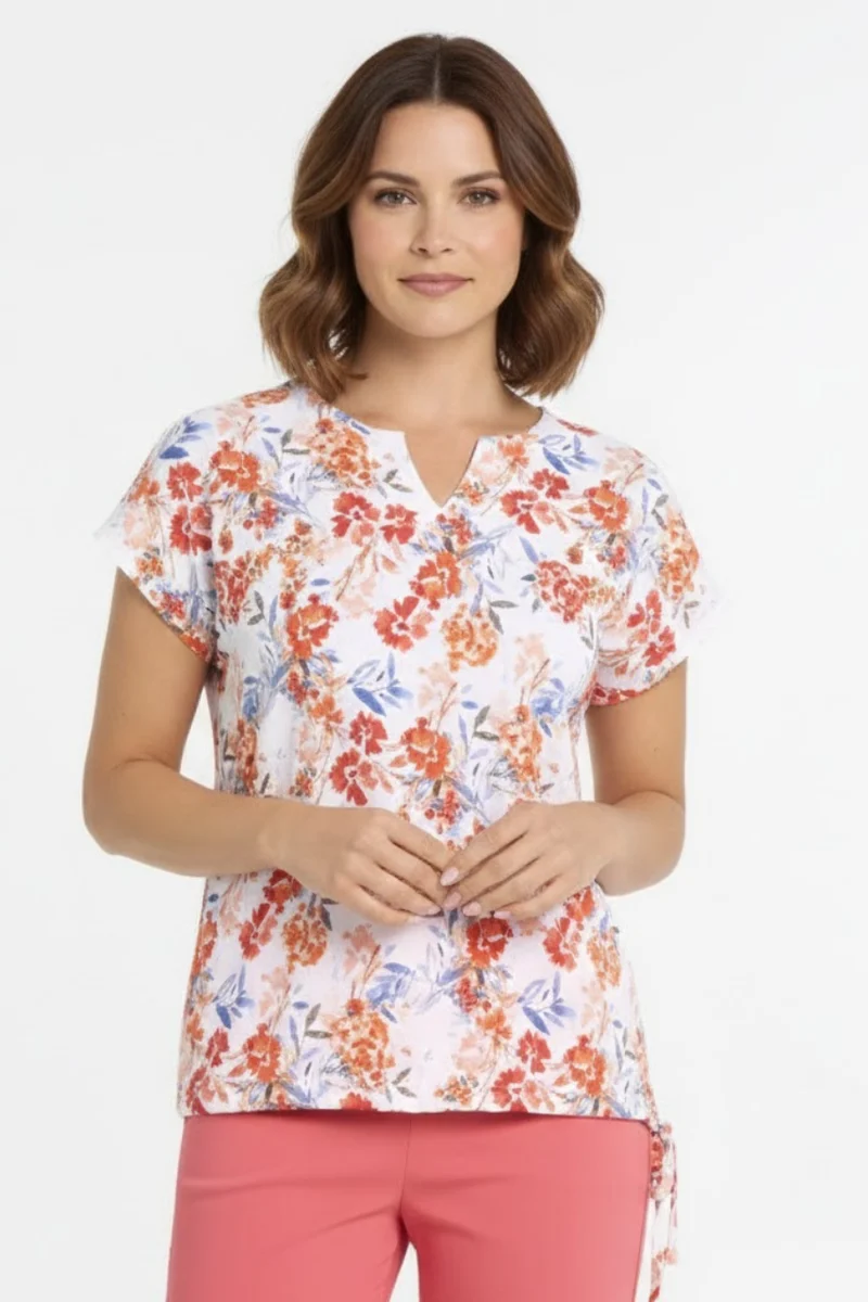 Le haut imprimé floral Devia | S596T