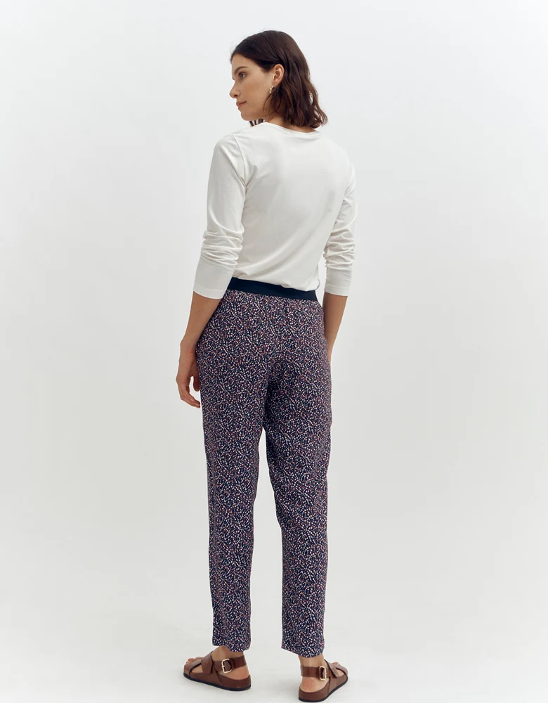 Pantalon imprimé PISTACHE/87168/635