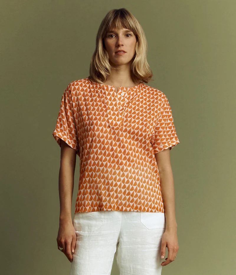 Tee-shirt en coton et modal TIFFANY/85282/580