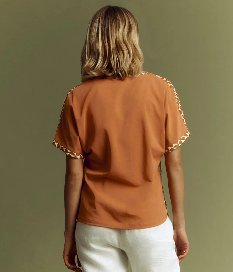 Tee-shirt en coton et modal TIFFANY/85282/580