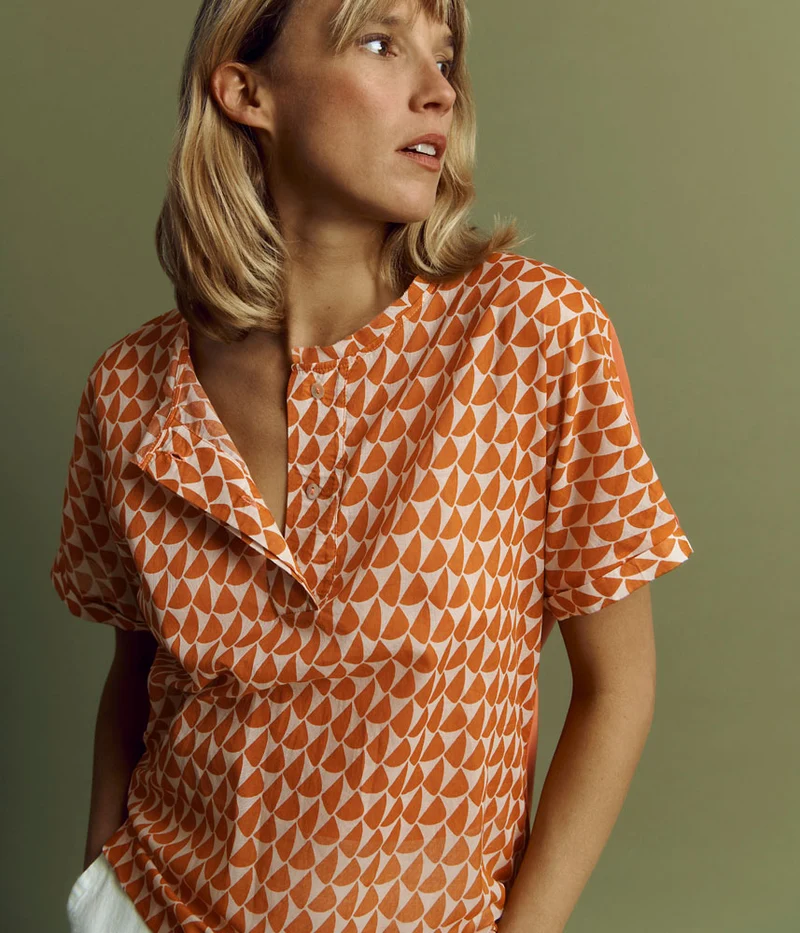 Tee-shirt en coton et modal TIFFANY/85282/580