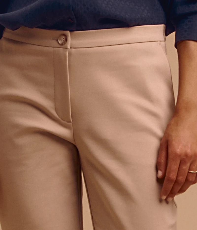 Pantalon droit en coton stretch PICOLINO85/85318/010