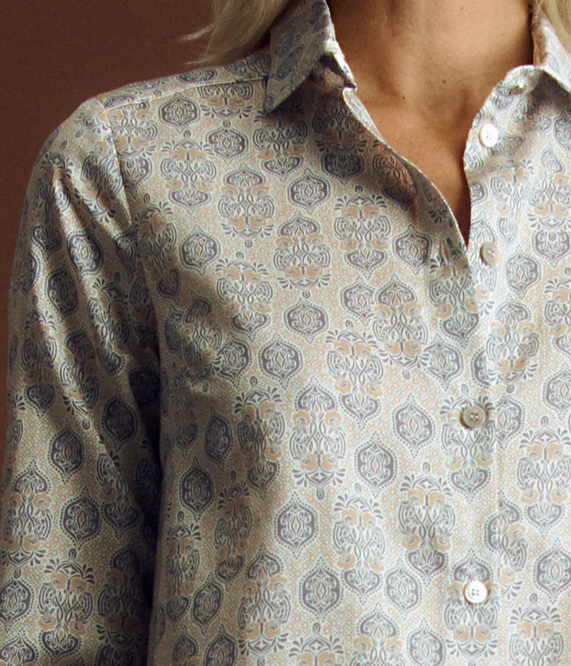 Chemise imprimée en coton CARTHAGE84-T840F/84186/531