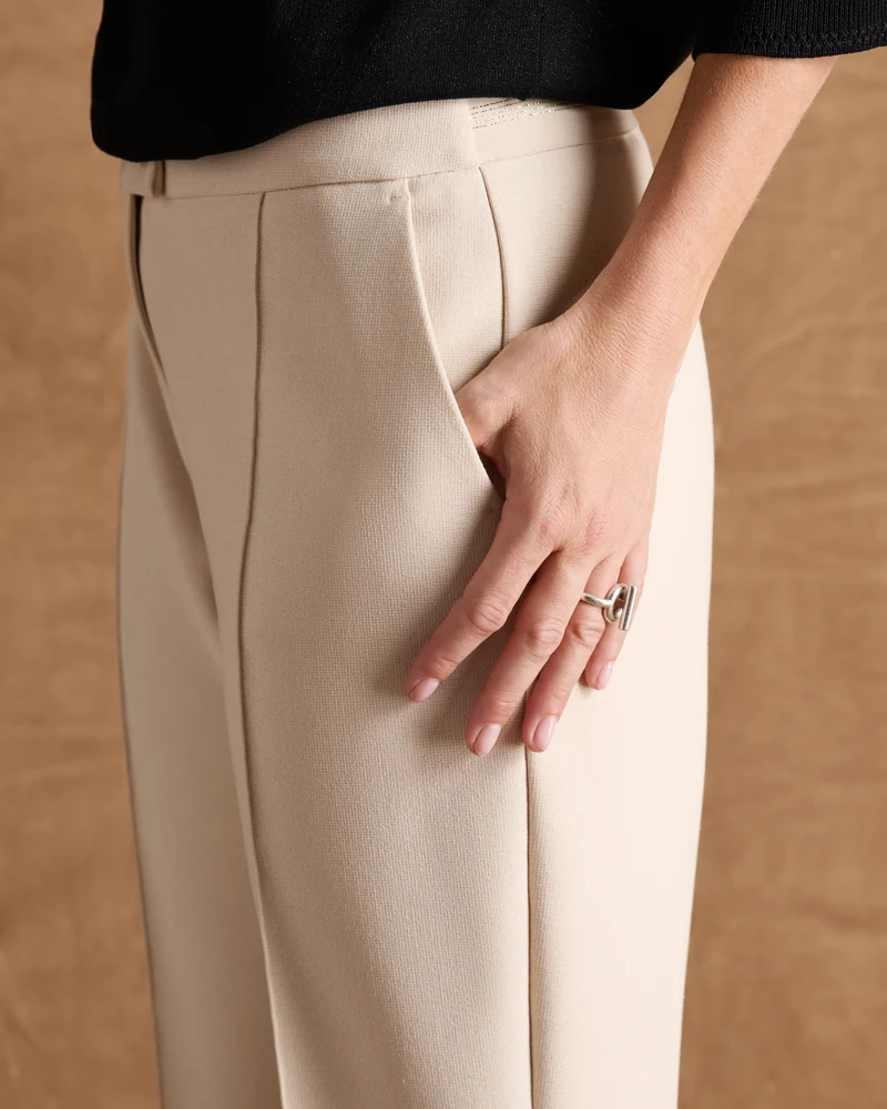 Pantalon beige droit PUNTO-NEW14/14211/006