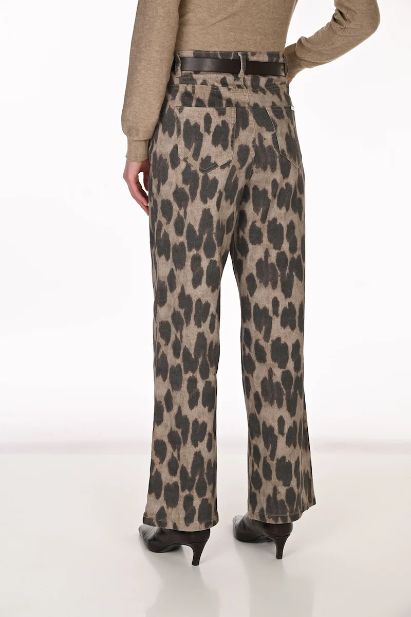 Le pantalon léopard à jambe large Frank Lyman | 263703