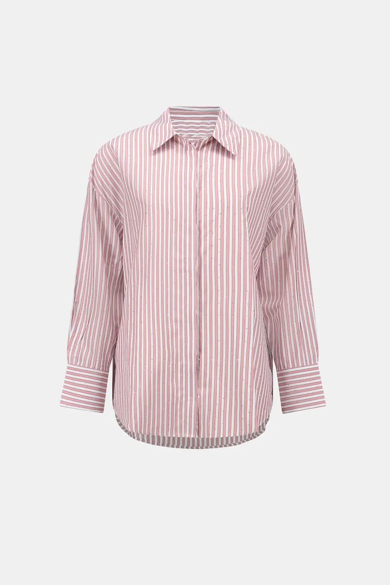 La blouse rayée boxy en Tencel Joseph Ribkoff | 261931F26