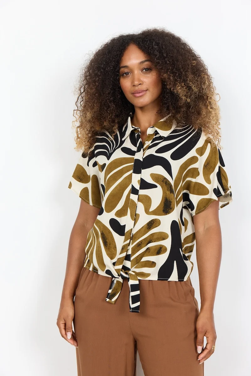 La chemise imprimée à nouer Soya Concept | 41761