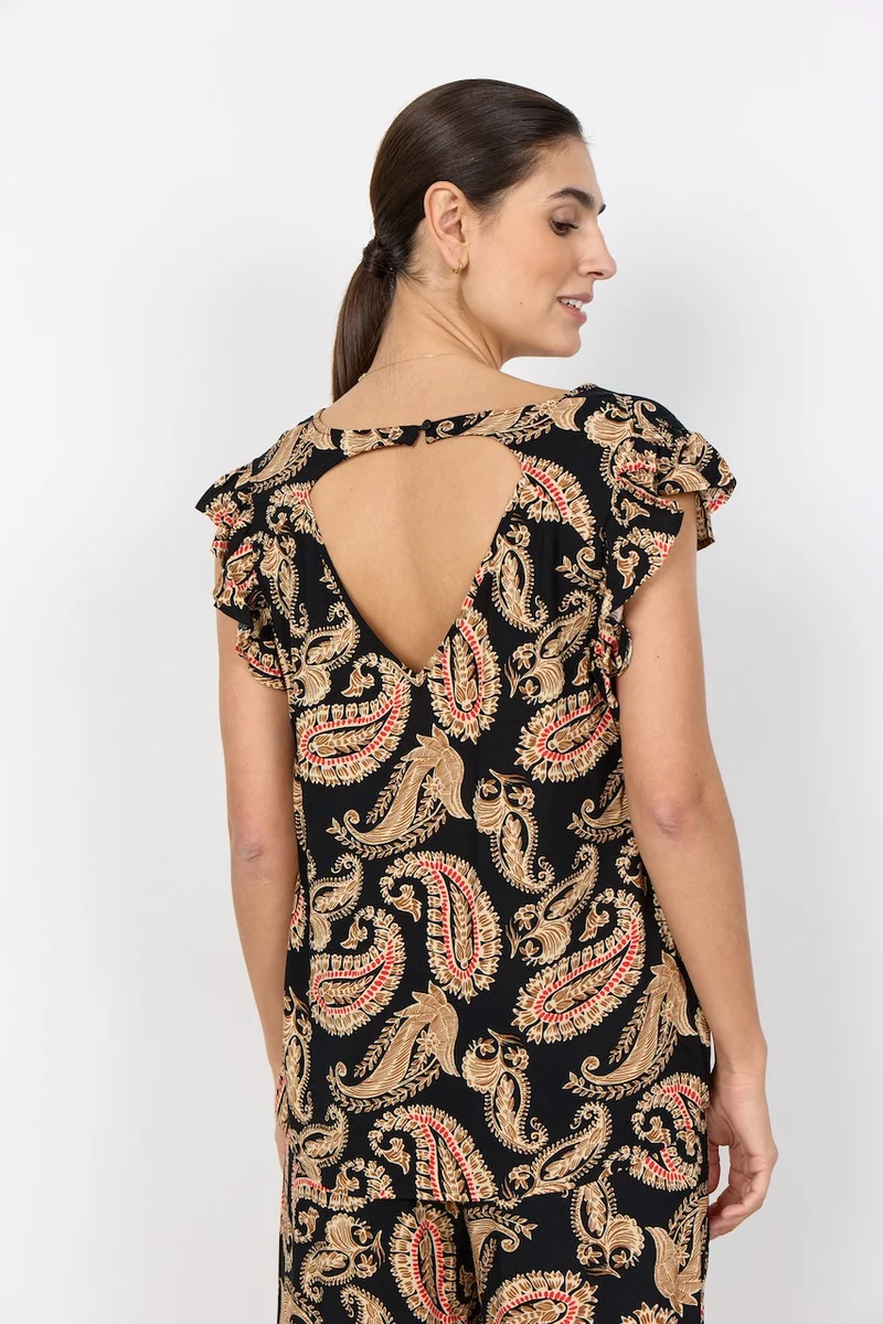 Le haut imprimé paisley Soya Concept | 41736