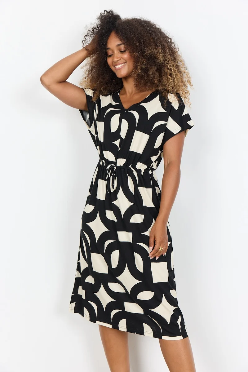 La robe imprimée géométrique Soya Concept | 27605