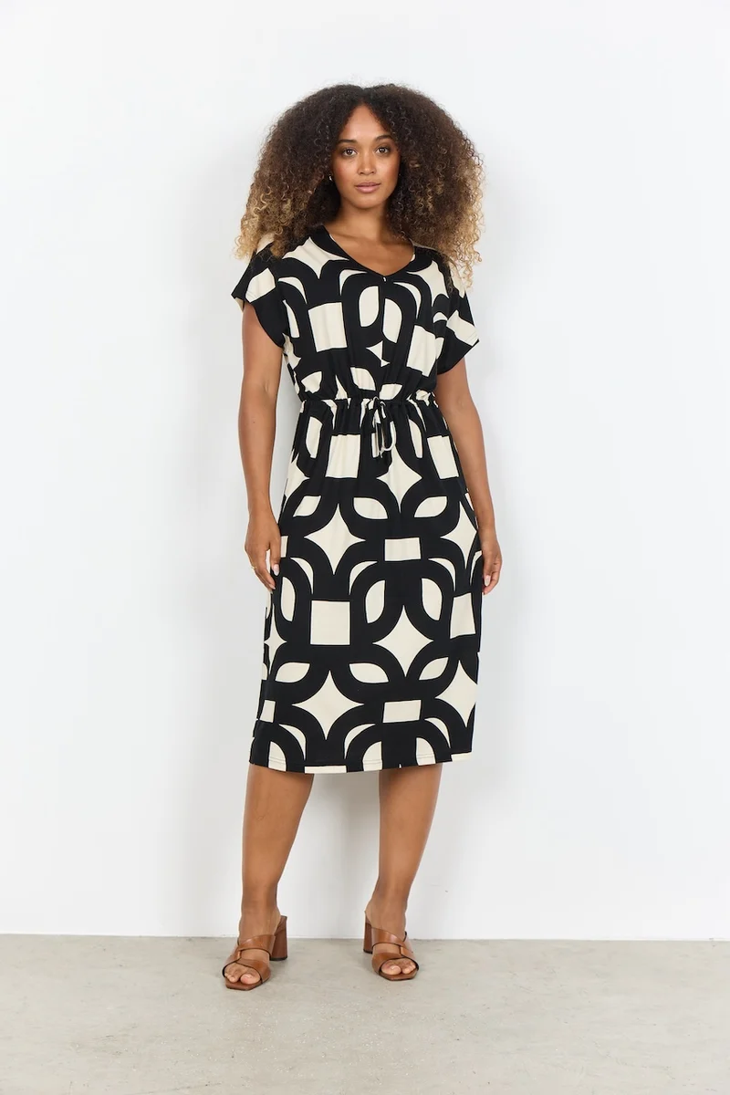 La robe imprimée géométrique Soya Concept | 27605