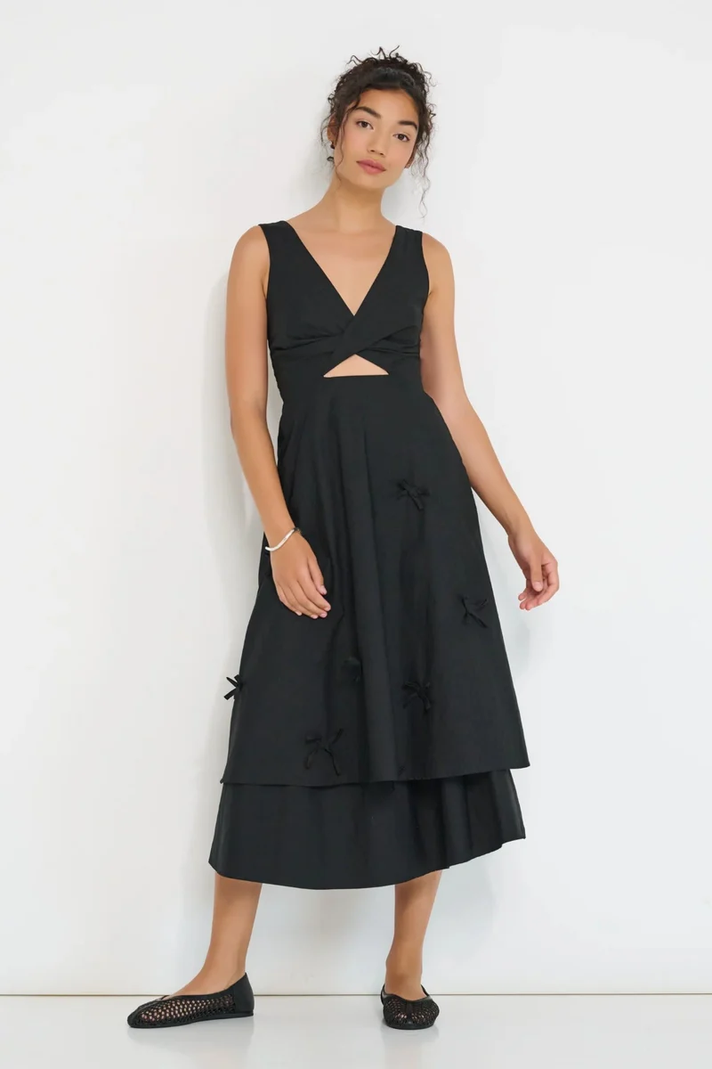 DORSALI Robe Twisted Basics - Noir
