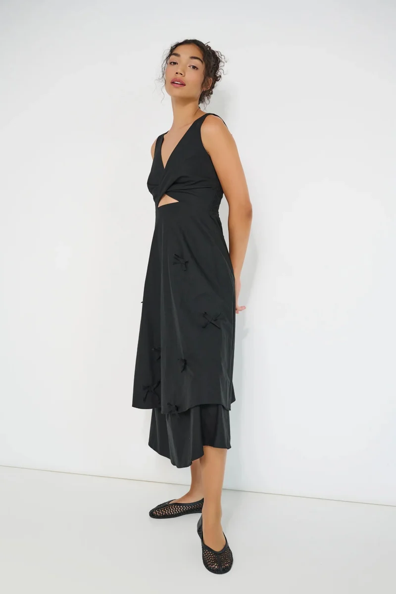 DORSALI Robe Twisted Basics - Noir