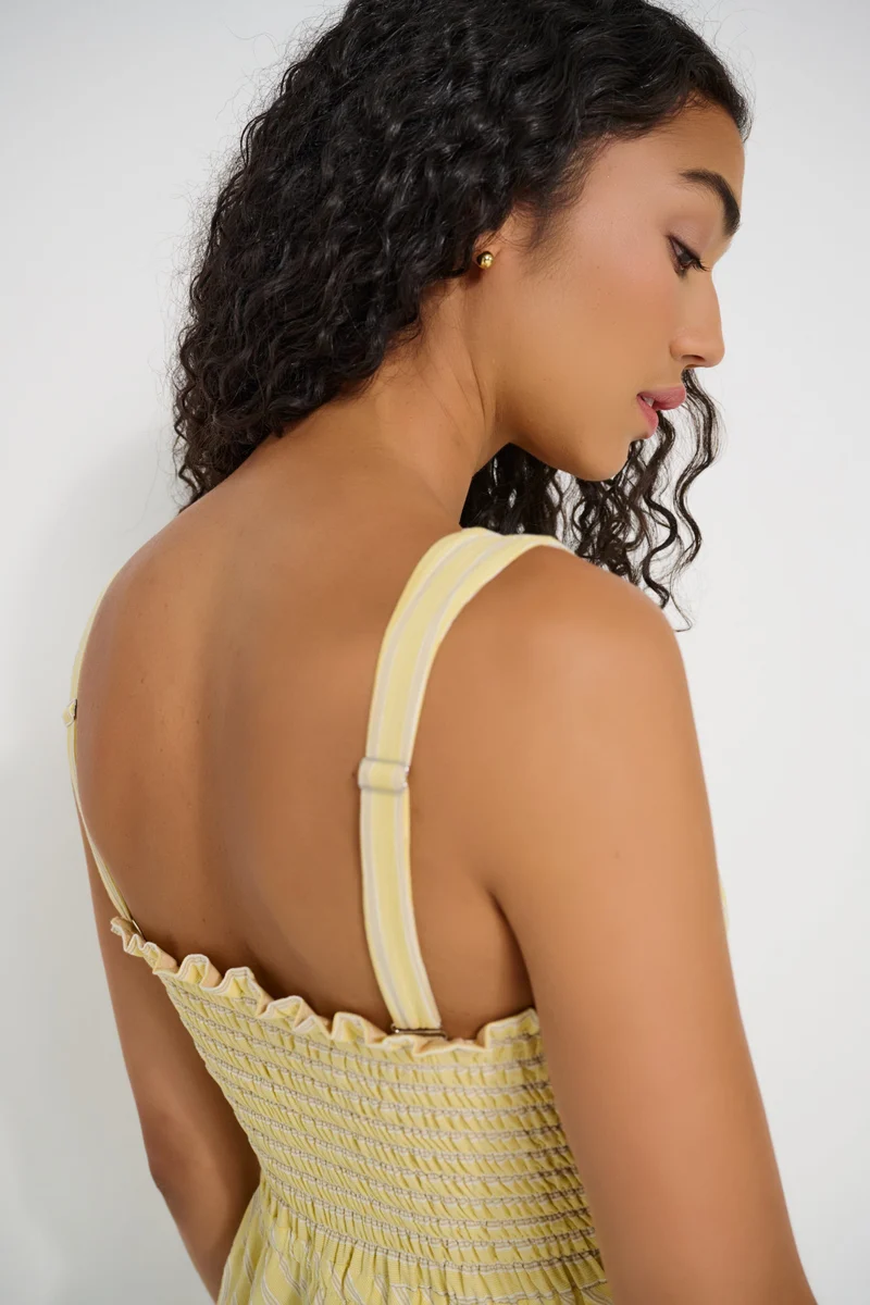 DORSALI Robe Twisted Basics - Sunbeam Stripe