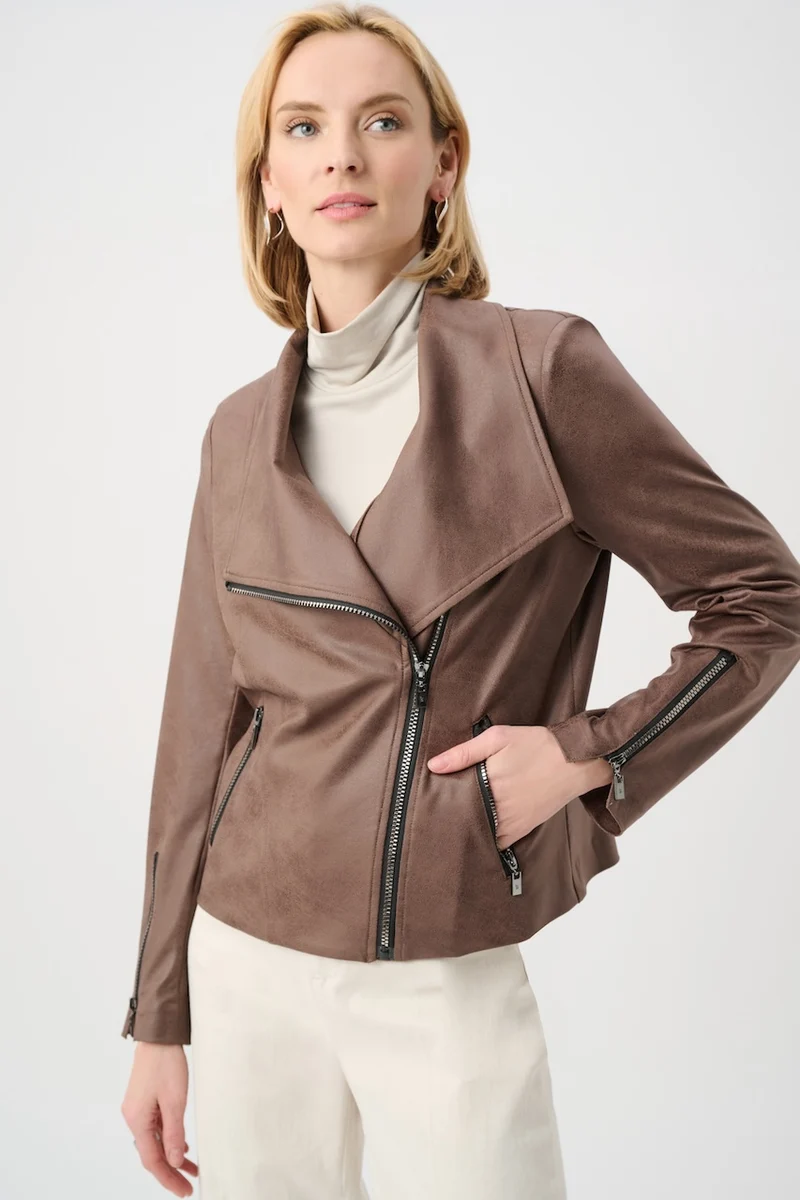 Le blouson ajusté en tricot métallisé Joseph Ribkoff | 263908