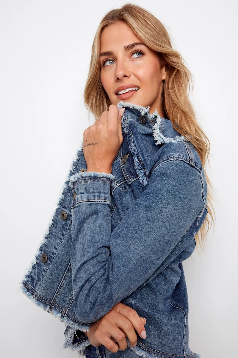 La veste en denim stretch Charlie B. | C6233XX-431A