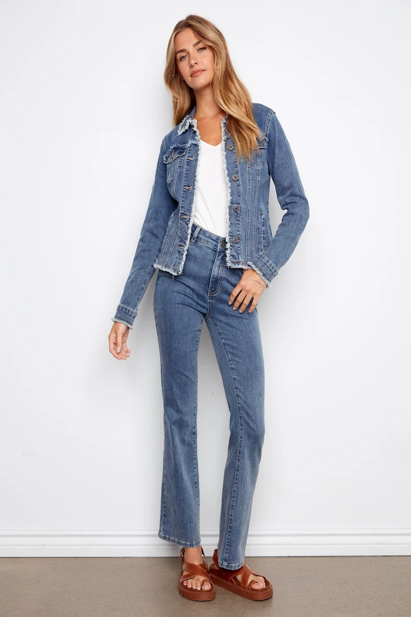 La veste en denim stretch Charlie B. | C6233XX-431A