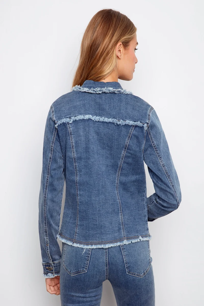 La veste en denim stretch Charlie B. | C6233XX-431A