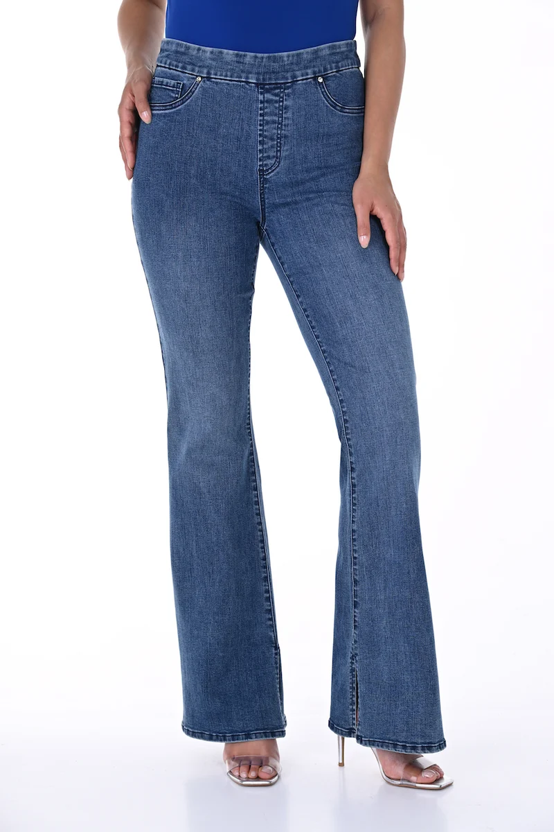 Le jeans jambe évasée de Frank Lyman