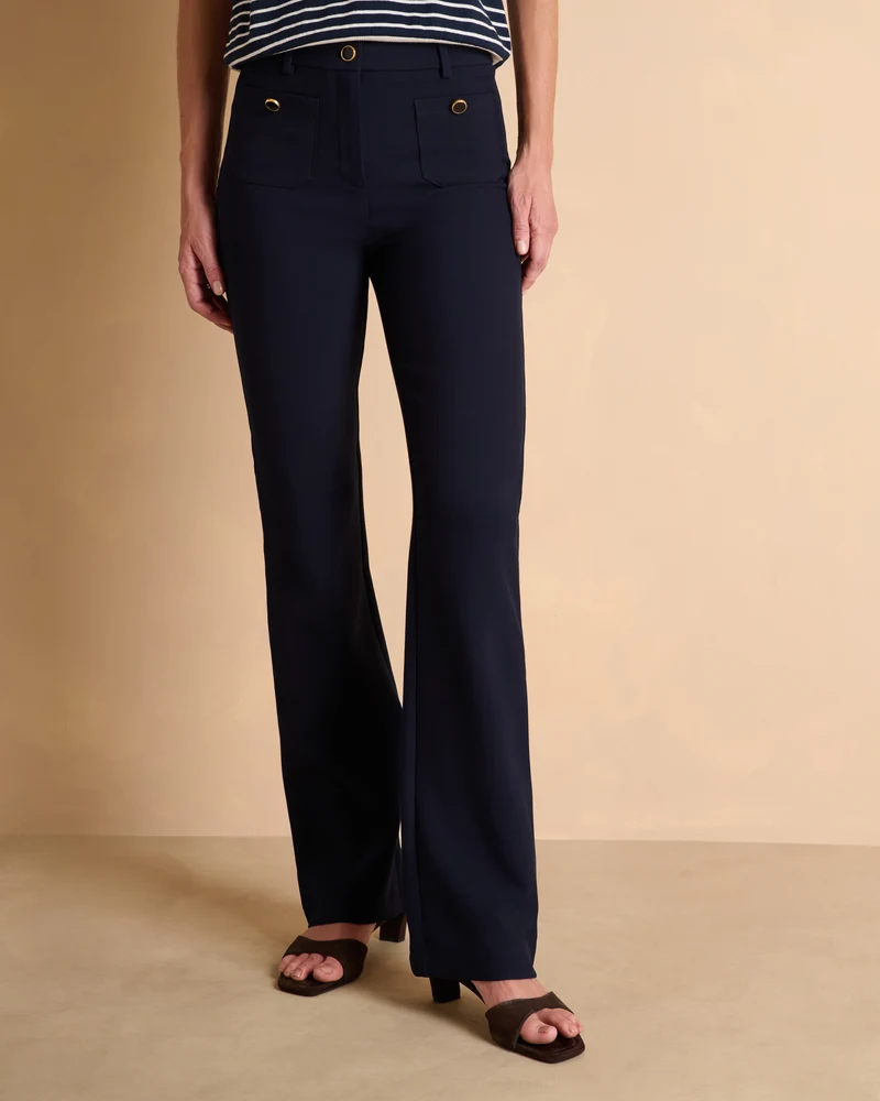 Pantalon bleu marine droit PAULETTE13/13318/317