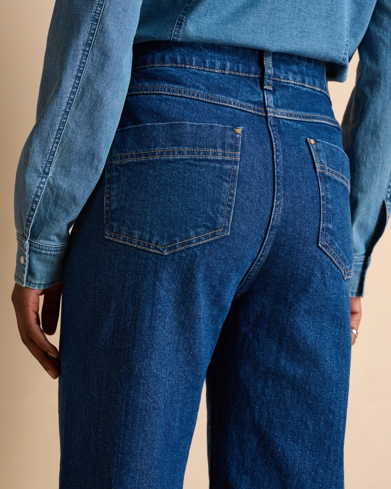 Jean flare bleu PANDORE/14133/317