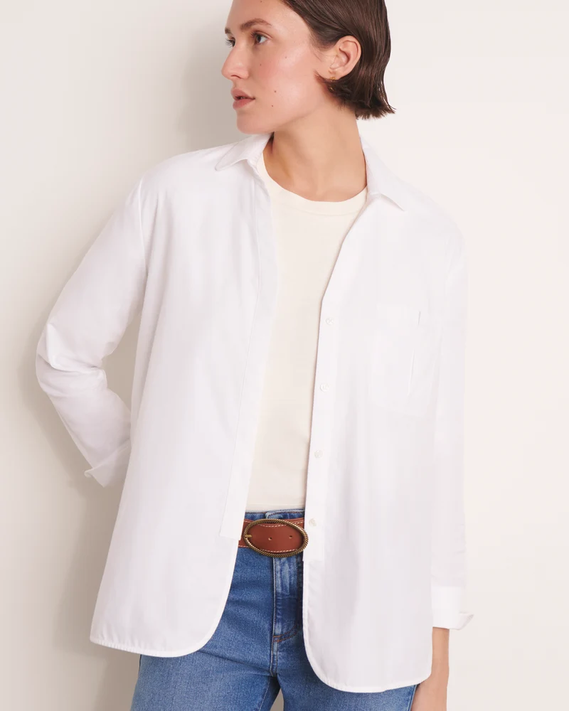 Chemisier blanc oversize CYGNEAU/13131/001