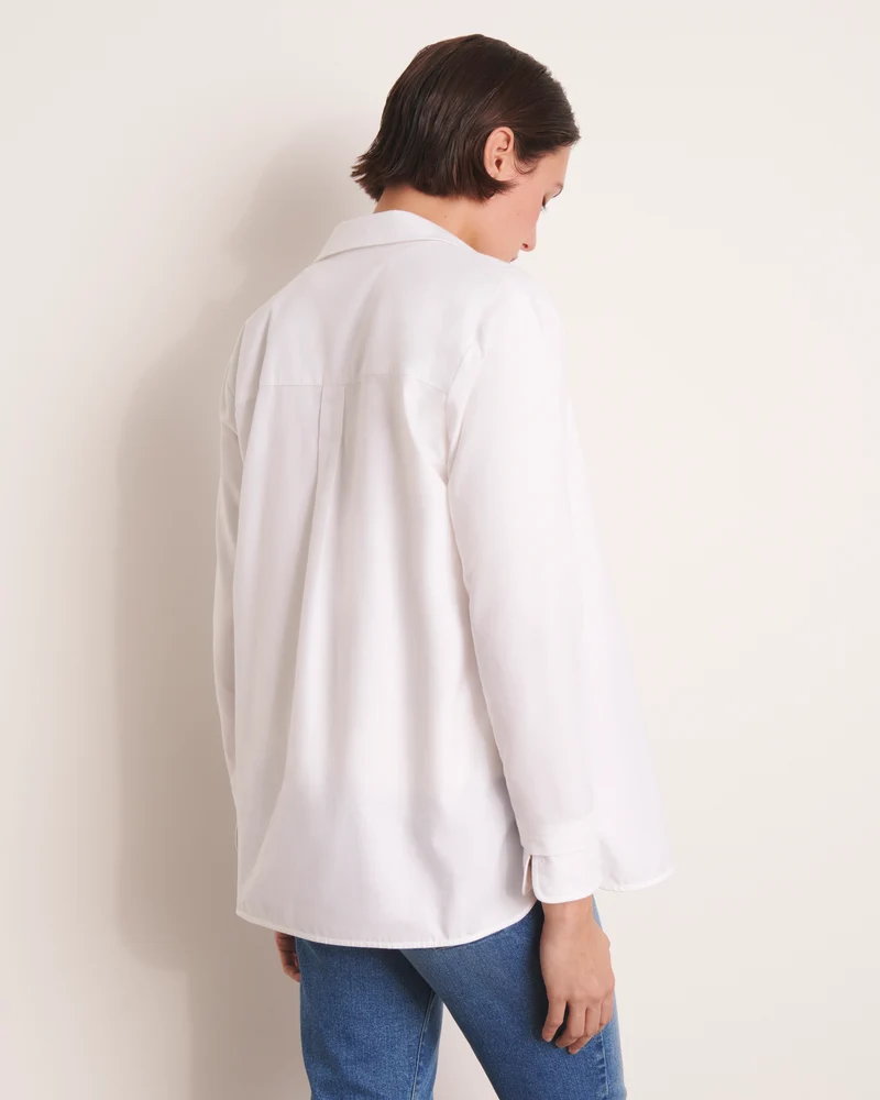 Chemisier blanc oversize CYGNEAU/13131/001