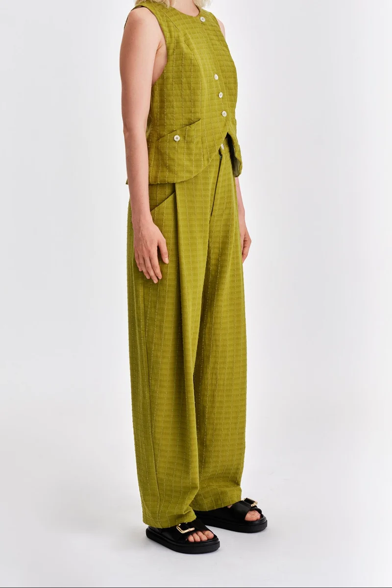 JENNIFER GLASGOW Pantalon Cordélia - Olive