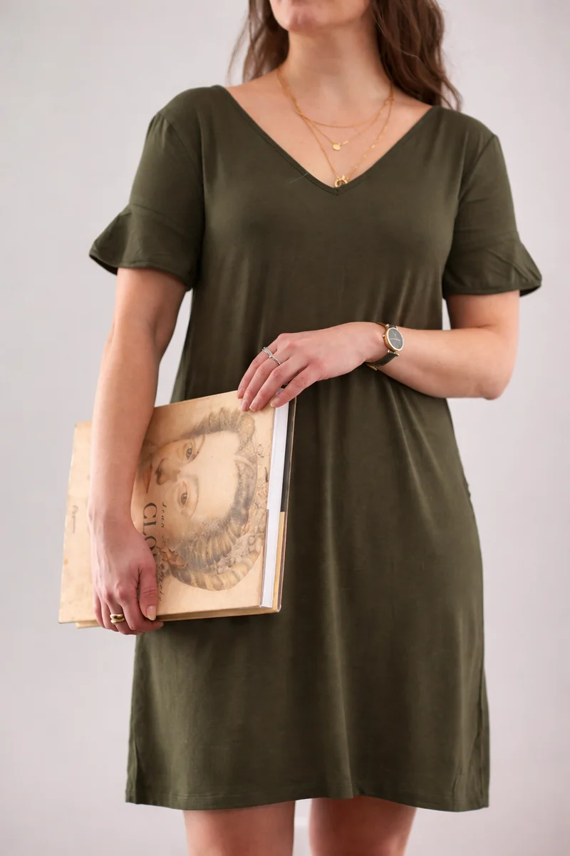 MEEMOZA Robe Joane - Kaki