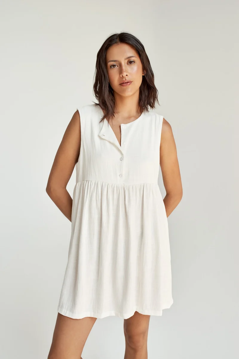 DAILYSTORY Robe Leane - Blanc