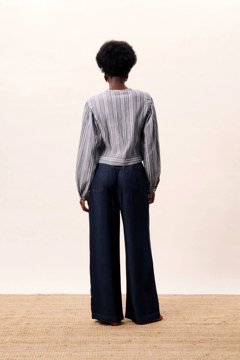 FRNCH PARIS Blouse Amurina - Bleu Jean