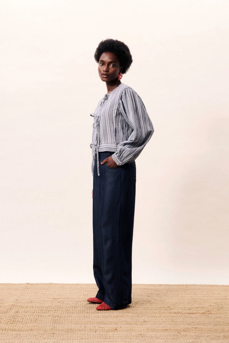 FRNCH PARIS Blouse Amurina - Bleu Jean