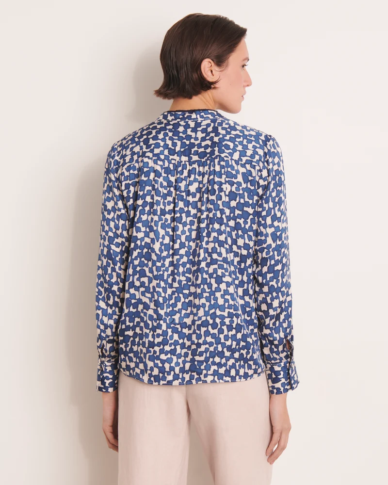 Chemise bleue imprimée CORFOU/13025/630