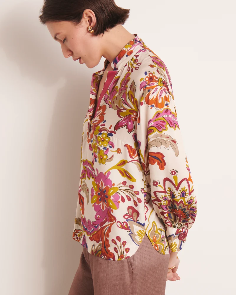 Blouse écru imprimée CIUDAD/13170/523