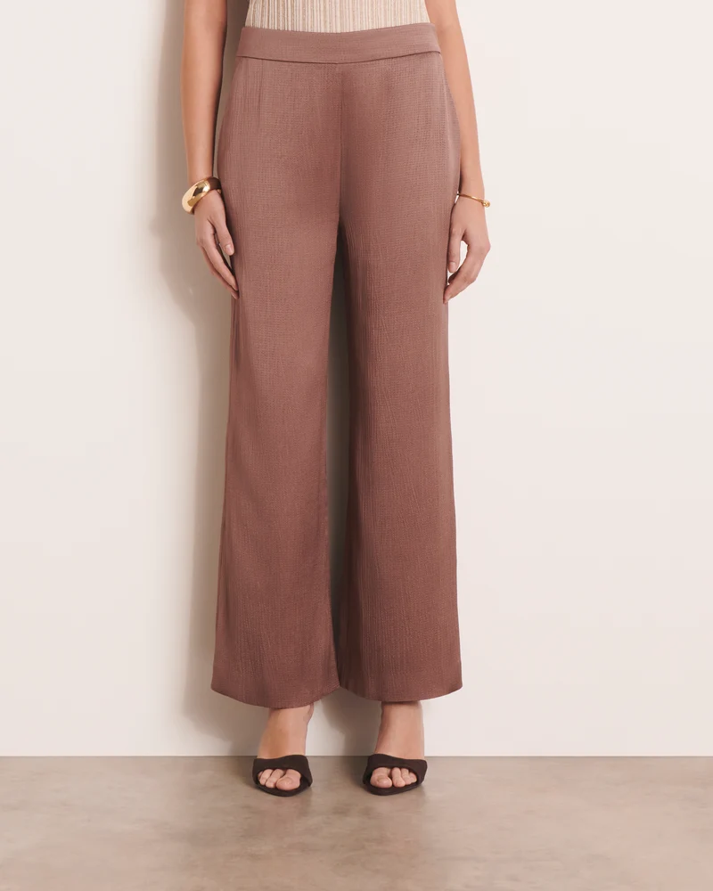 Pantalon large marron PAIO/13038/053