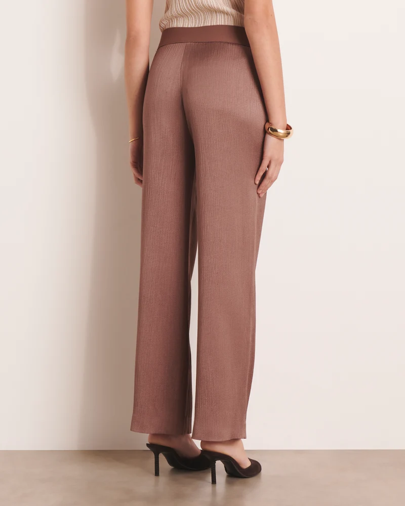 Pantalon large marron PAIO/13038/053