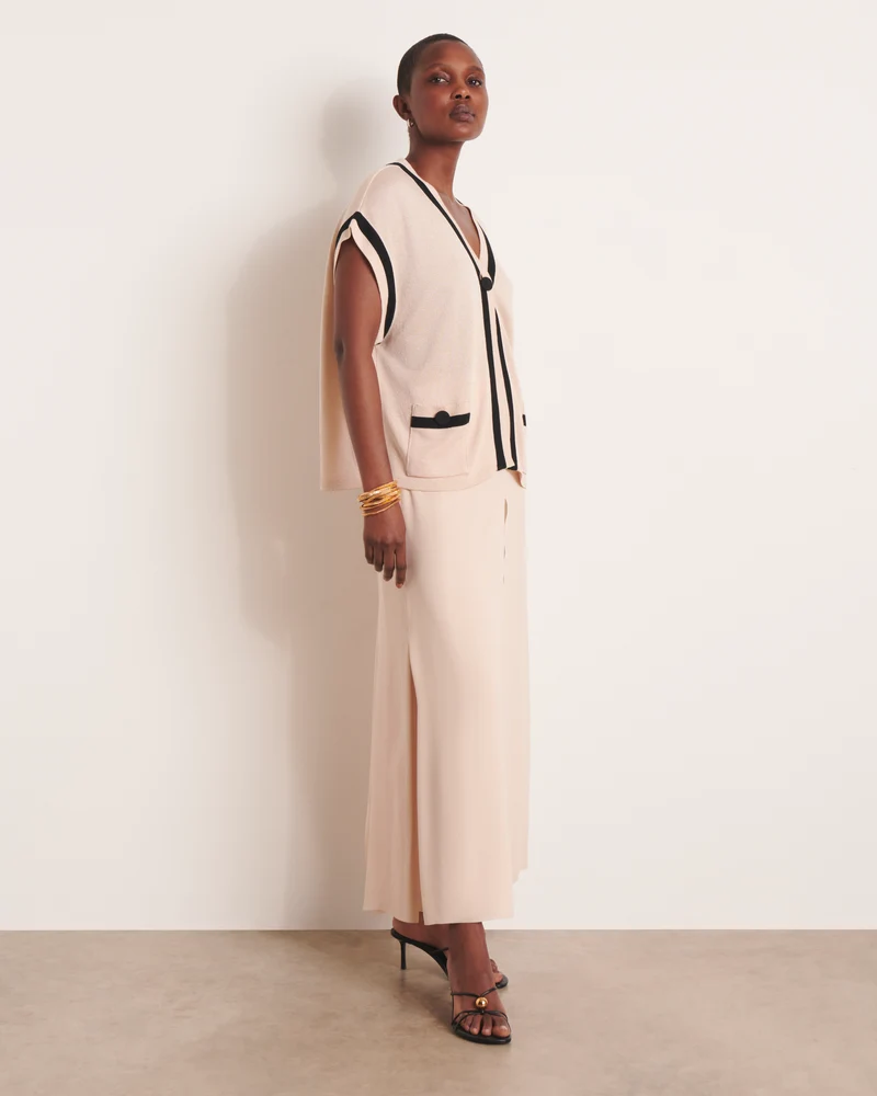 Pantalon beige large et fluide PLAZA13/13151/012