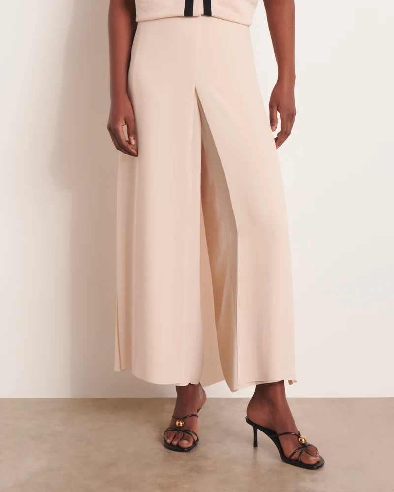 Pantalon beige large et fluide PLAZA13/13151/012