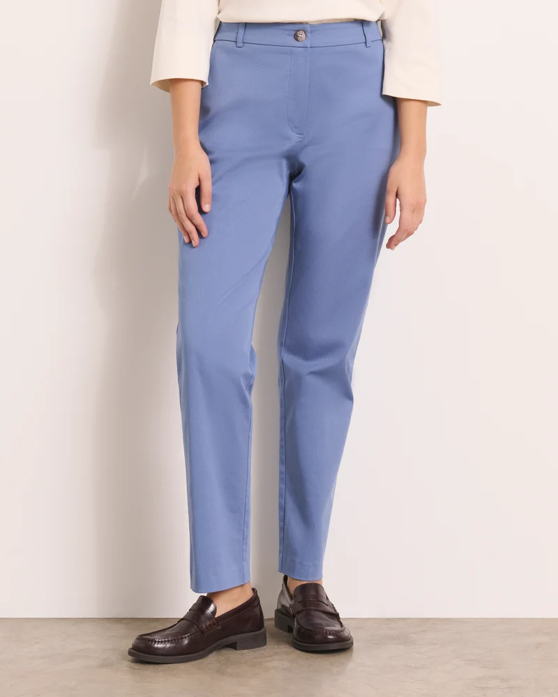 Pantalon droit bleu PICOLINEW/13204/277