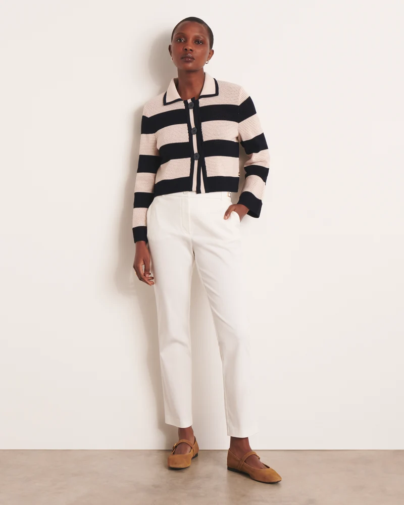 Pantalon droit blanc PICOLINEW-B/13229/001