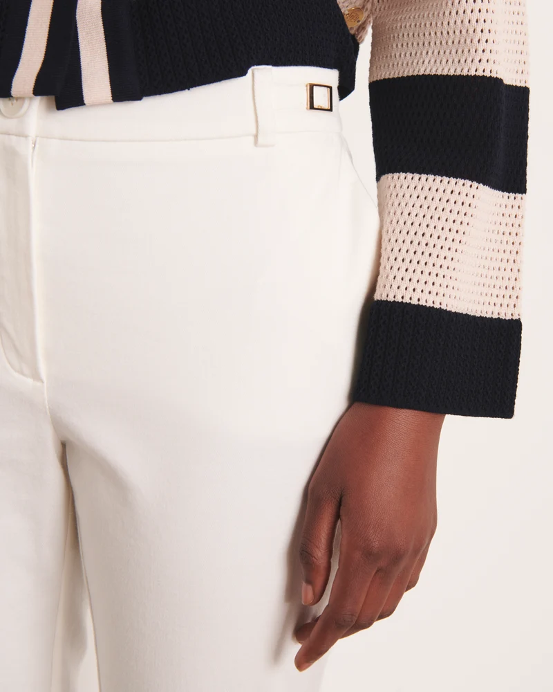 Pantalon droit blanc PICOLINEW-B/13229/001