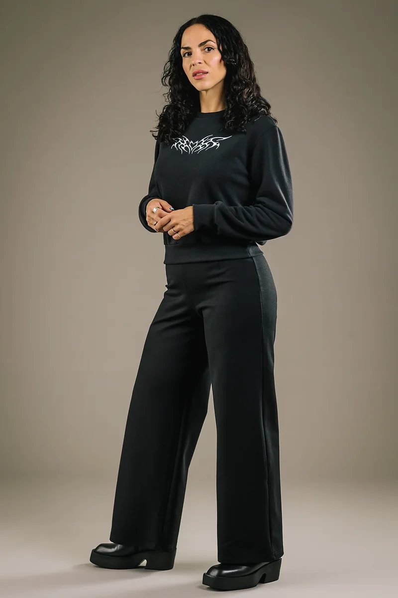 MERCEDES MORIN Pantalon Flare - Noir