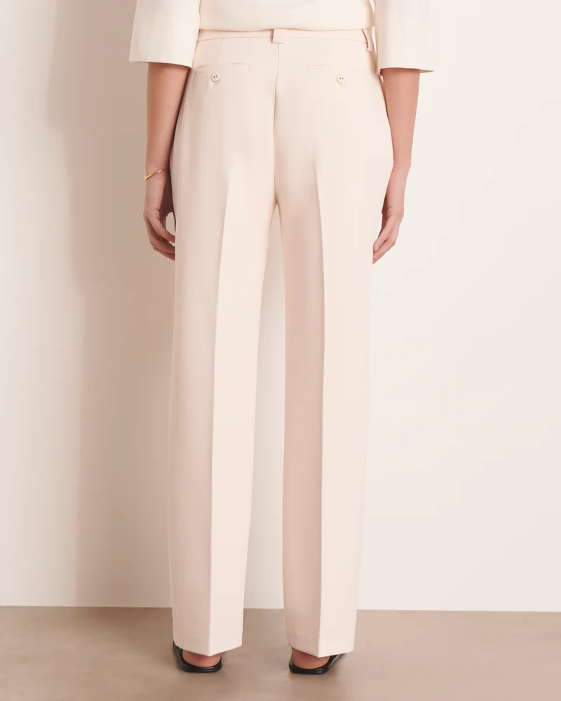 Pantalon blanc droit et large PIAMBRE-L/13130/003