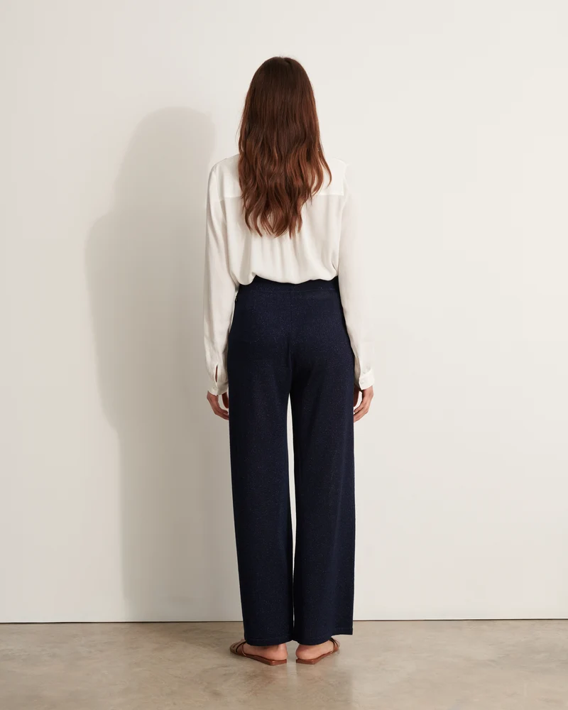 Pantalon en maille irisée YELLOW/11173/886