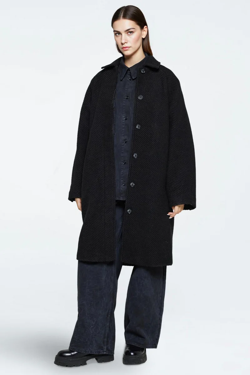 MINIMUM Manteau Ronja - Noir