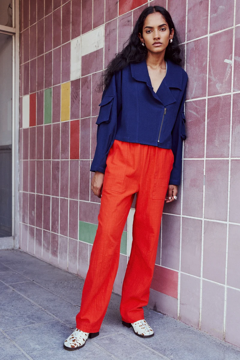 EVE GRAVEL Pantalon Bloom - Vermillon