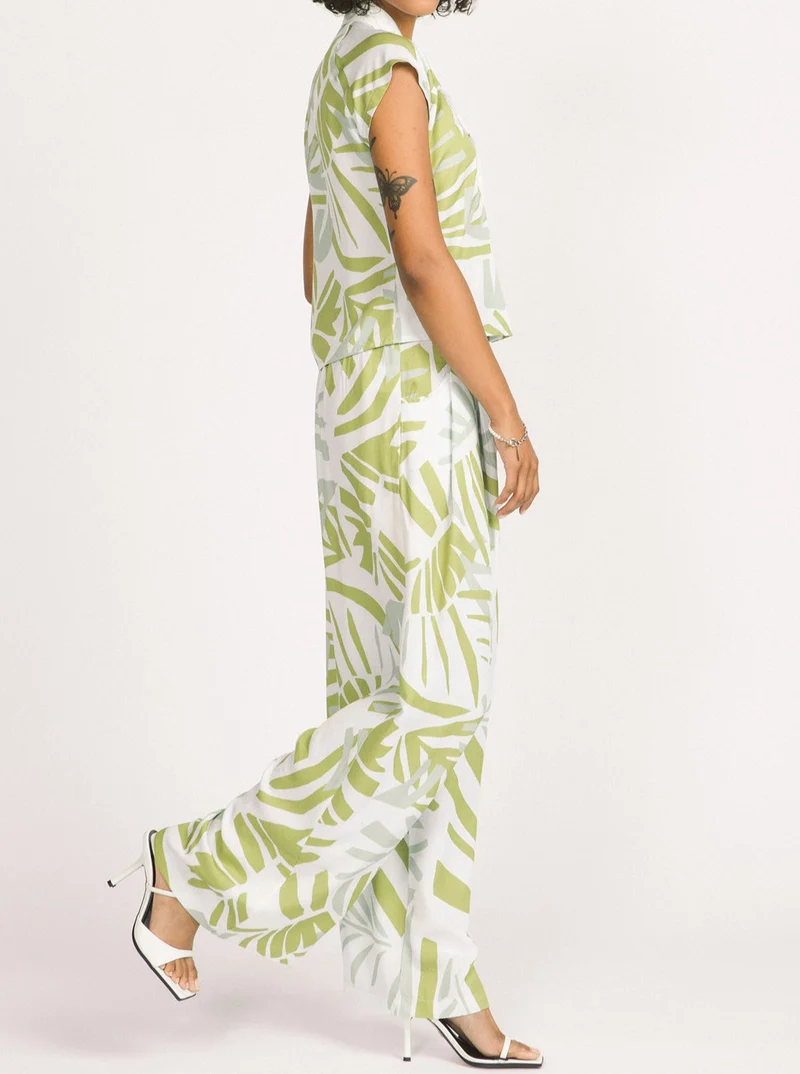 ALLISON WONDERLAND Pantalon Darcy - Feuille